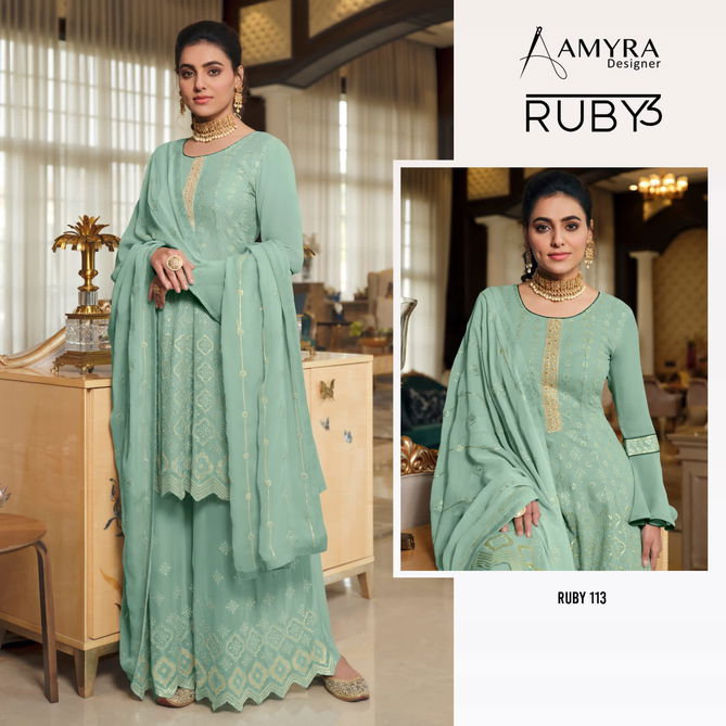 Ruby Vol 3 By Amyra Georgette Sharara Suits Catalog